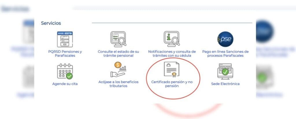 Imagen Certificado Pensión y no Pensión - UGPP