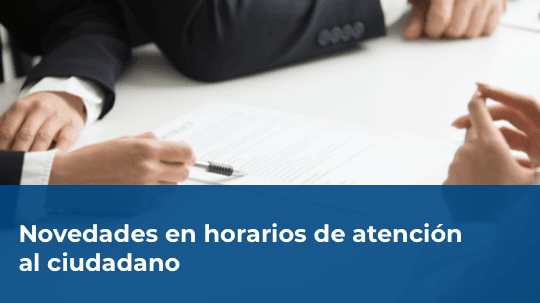 Banner Novedades Horarios de Atención - UGPP