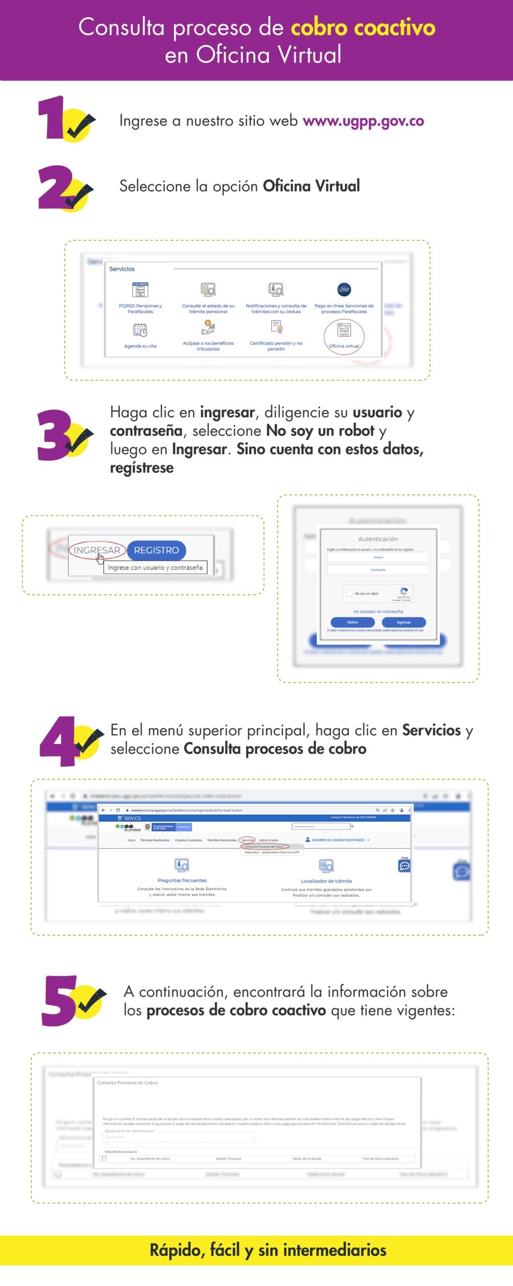 Imagen Consulta Proceso de Cobro Coactivo en Oficina Virtual - UGPP